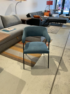 Maxell Arm Chair In Aqua Or Pale Grey