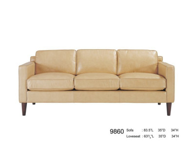 #627 83”Leather Sofa $2499