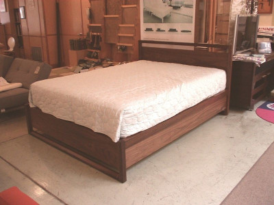 Calistoga 2.0 Queen Bed In Solid Walnut W/6 Soft Close Drawers As Shown $3400.  Also Available In Twin, Full, And King. 