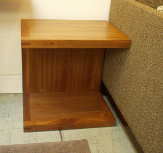Calistoga “C” Style Side Table Or Night Stand Custom Sizes Available. Shown In Solid Walnut At $700