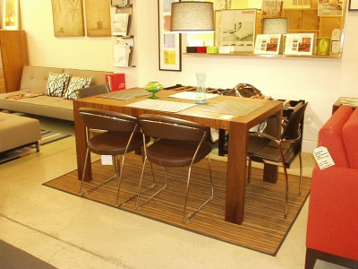 Modern Table In Walnut  36X63-87 $1399 
