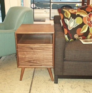 Small Side Table Or Nightstand In Walnut $750